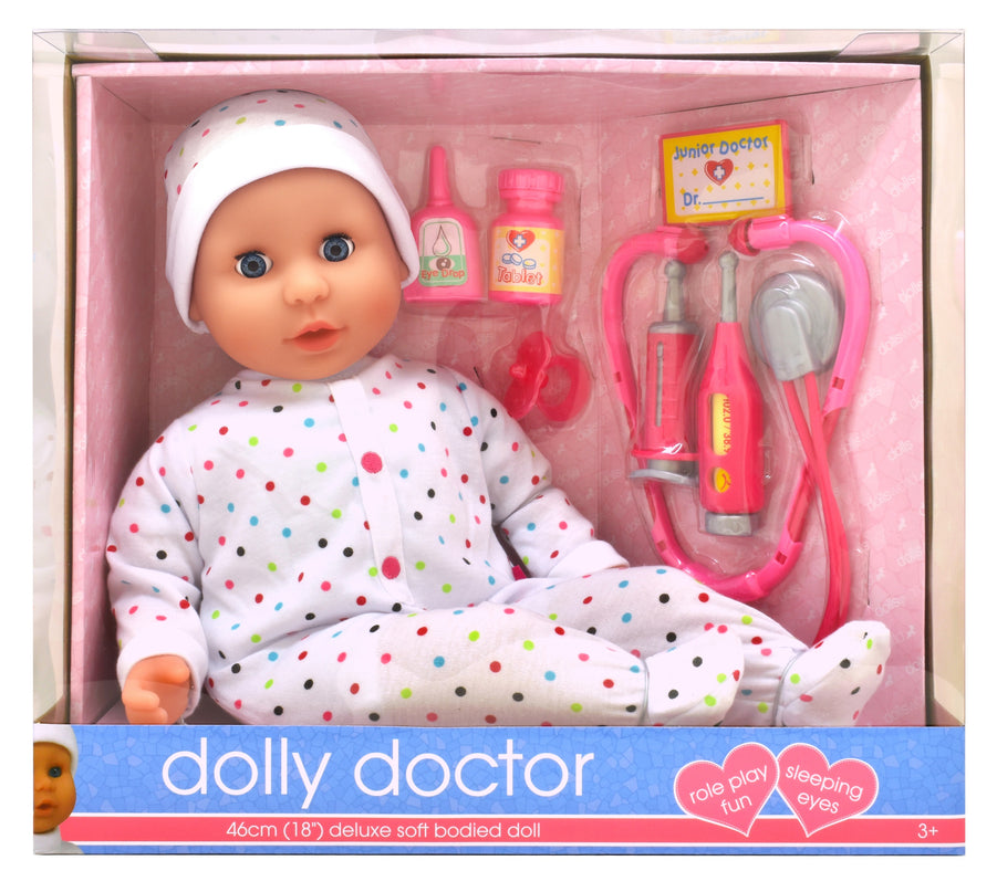 DOLLSWORLD nukk Dolly doktor, 46 cm
