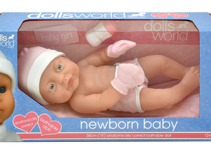 DOLLSWORLD beebinukk, tüdruk, 38 cm