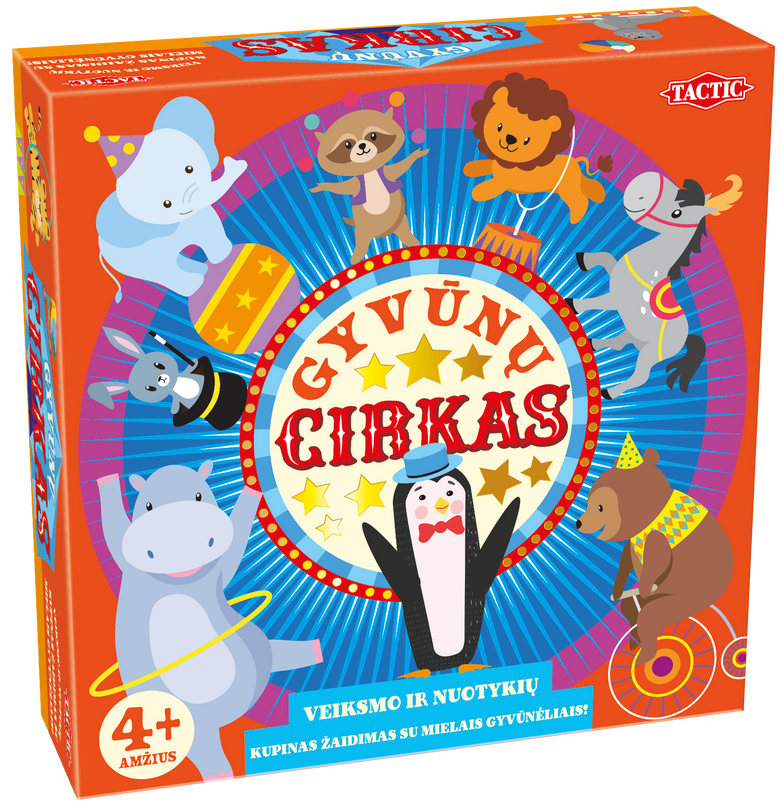 TACTIC boardgame Animal Circus (in Lithuanian language)