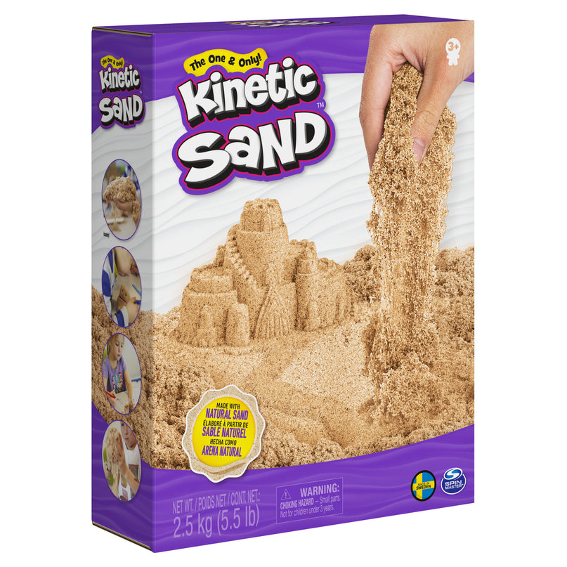 KINETIC SAND pruun plastiliiv 2,5 kg