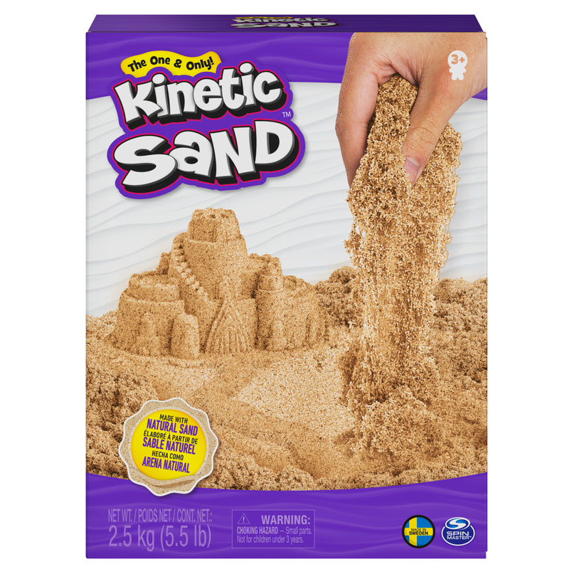 KINETIC SAND pruun plastiliiv 2,5 kg
