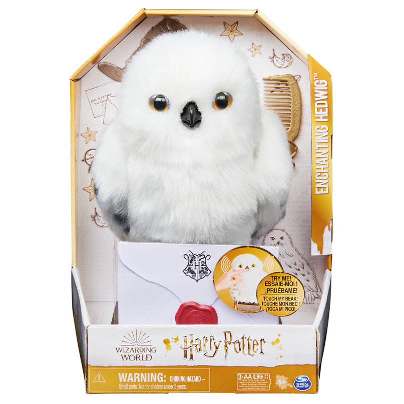 HARRY POTTER Interaktiivne öökull Hedwig, 30 cm