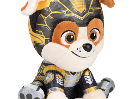 PAW PATROL Mighty Pups Movie Pehme mänguasi Rubble, 15 cm