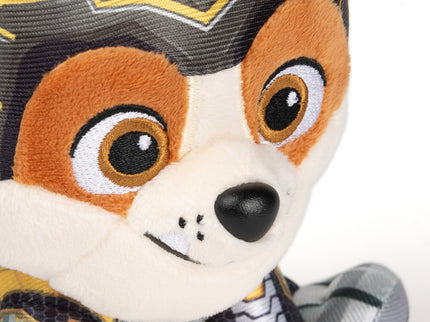PAW PATROL Mighty Pups Movie Pehme mänguasi Rubble, 15 cm