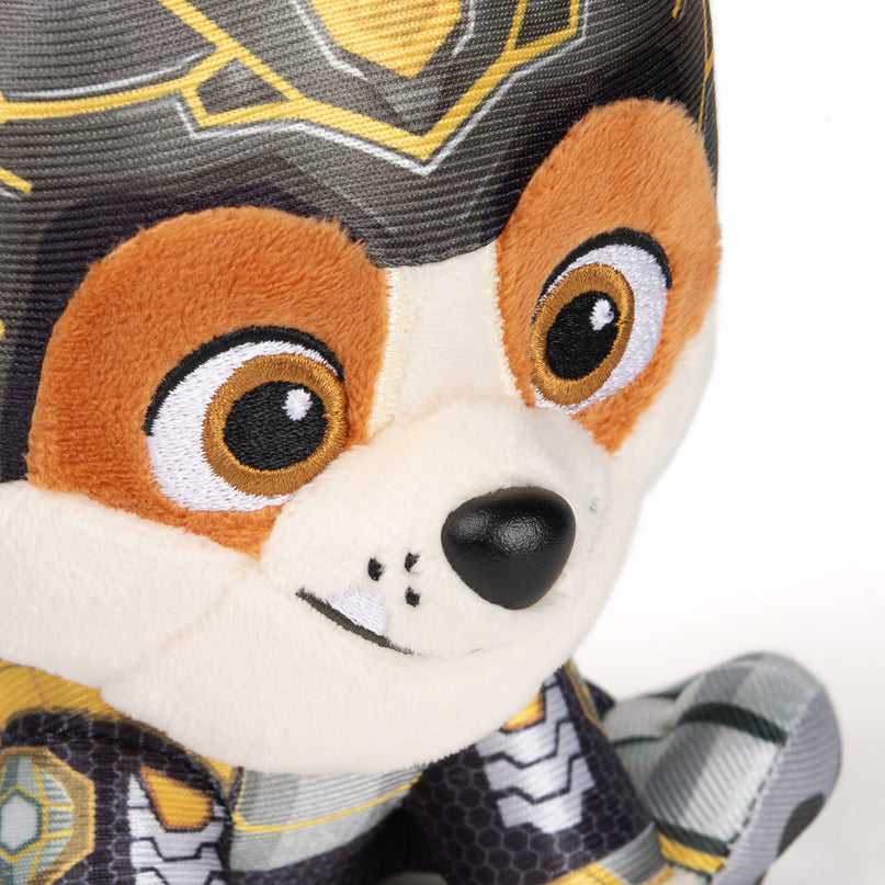 PAW PATROL Mighty Pups Movie Pehme mänguasi Rubble, 15 cm