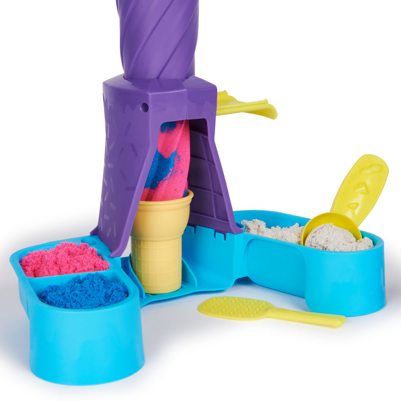 KINETIC SAND mängukomplekt Pehme jäätise masin