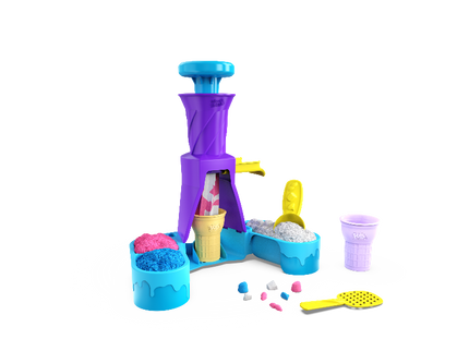 KINETIC SAND mängukomplekt Pehme jäätise masin