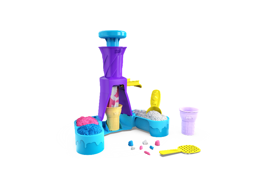 KINETIC SAND mängukomplekt Pehme jäätise masin