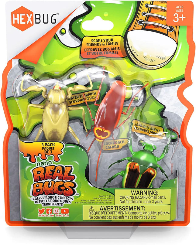HEXBUG interaktiivne mänguasi Nano Real Bugs 3 pakk