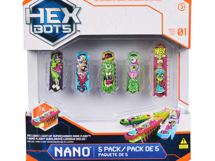 HEX BOTS interaktiivne mänguasi Nano Flash 5 pakk
