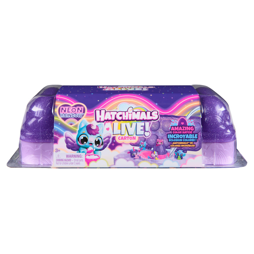 HATCHIMALS mängukomplekt Alive neoon vikerkaar