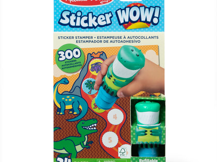 MELISSA & DOUG Sticker Wow! kleebiste komplekt Dinosaurus