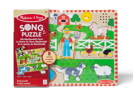 MELISSA & DOUG helidega pusle "Old MacDonald´s Farm" inglise keeles