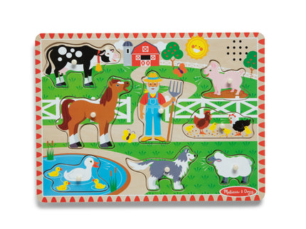 MELISSA & DOUG helidega pusle "Old MacDonald´s Farm" inglise keeles