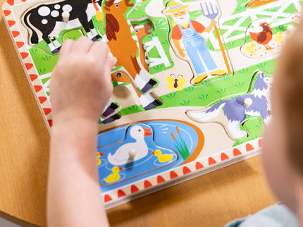 MELISSA & DOUG helidega pusle "Old MacDonald´s Farm" inglise keeles