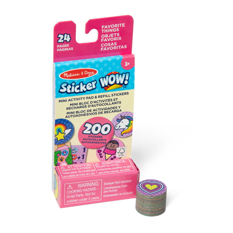MELISSA & DOUG Sticker Wow! täite kleebised Lemmikasjad