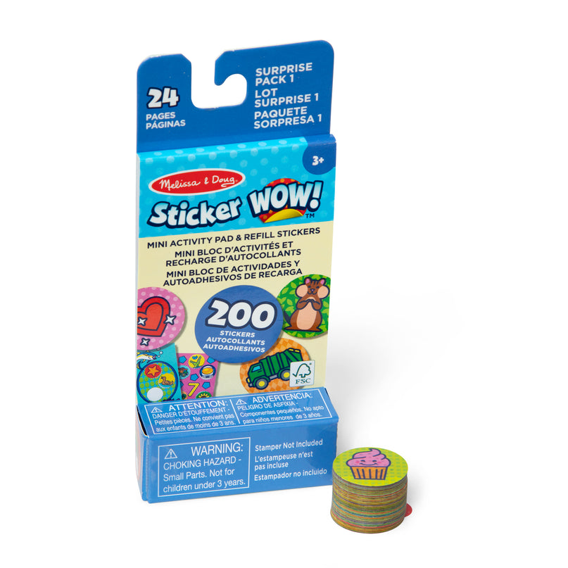 MELISSA & DOUG Sticker Wow! täite kleebised Üllatuspakk
