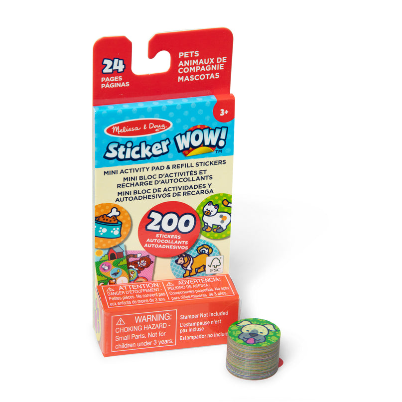 MELISSA & DOUG Sticker Wow! täite kleebised Lemmikloom