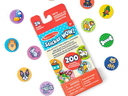 MELISSA & DOUG Sticker Wow! täite kleebised Lemmikloom
