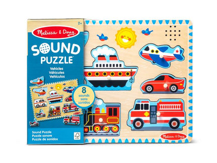 MELISSA & DOUG helidega pusle Sõidukid