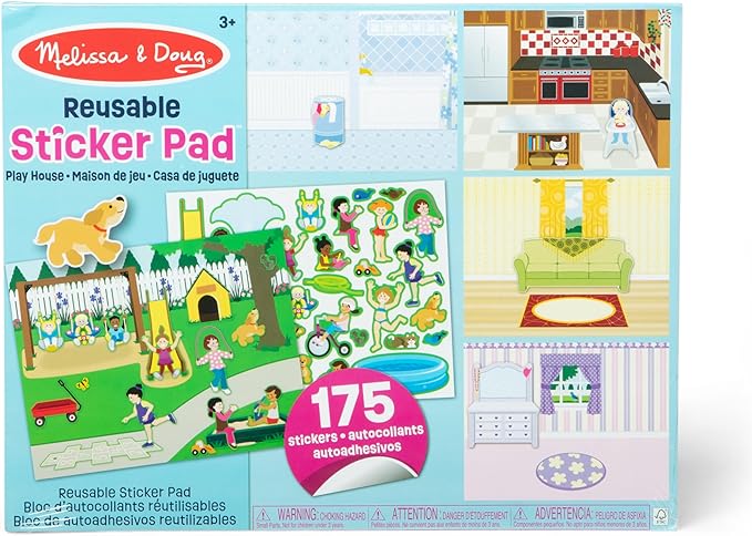 MELISSA & DOUG korduvkasutatavad kleebised Kodu