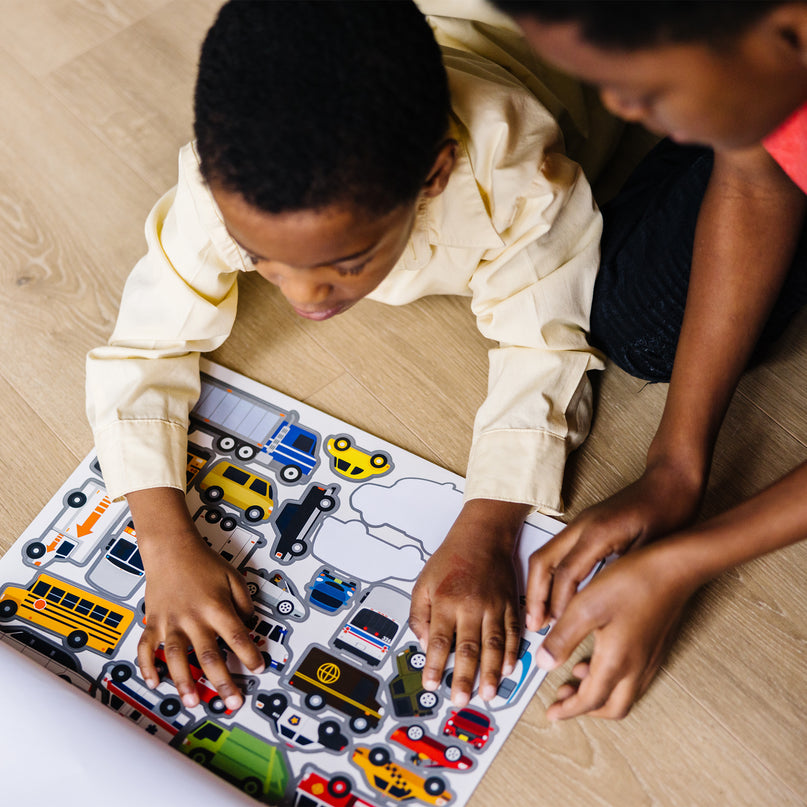 MELISSA &amp; DOUG korduvkasutatavad kleebised Sõidukid