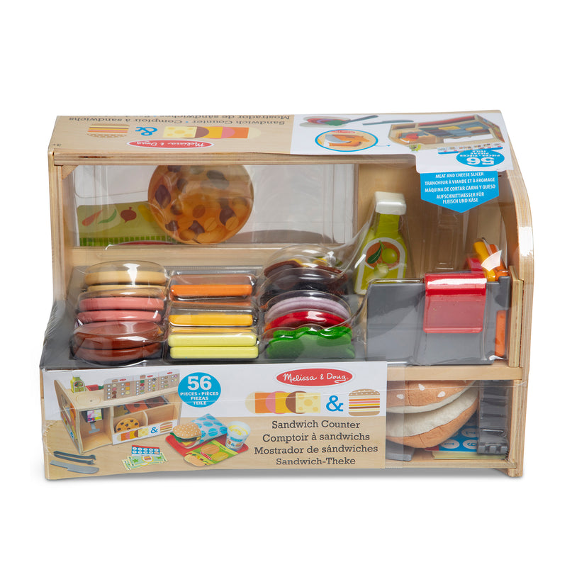 MELISSA & DOUG puidust mängukomplekt viiluta ja kuhja võileivad