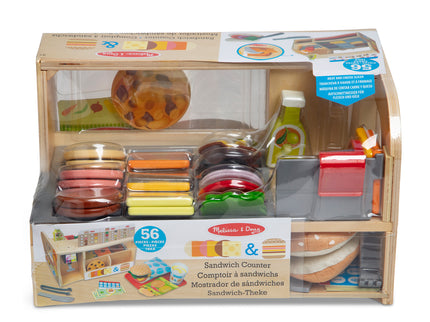 MELISSA & DOUG puidust mängukomplekt viiluta ja kuhja võileivad