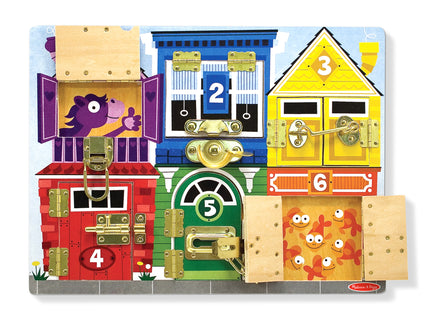 MELISSA & DOUG mängukomplekt Lukkude tahvel