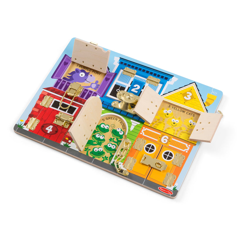 MELISSA & DOUG mängukomplekt Lukkude tahvel