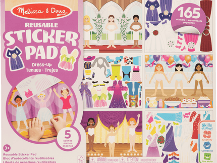 MELISSA & DOUG korduvkasutatavad kleebised Riietused