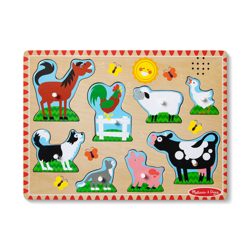 MELISSA & DOUG helidega pusle Farmi loomad