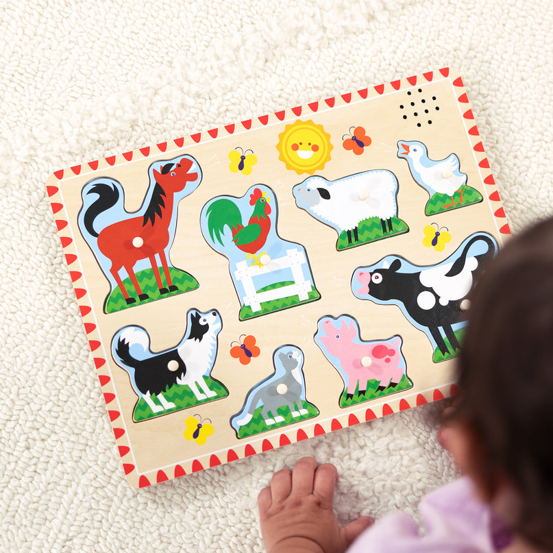 MELISSA & DOUG helidega pusle Farmi loomad