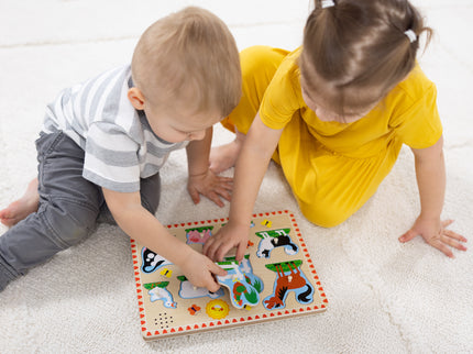 MELISSA & DOUG helidega pusle Farmi loomad