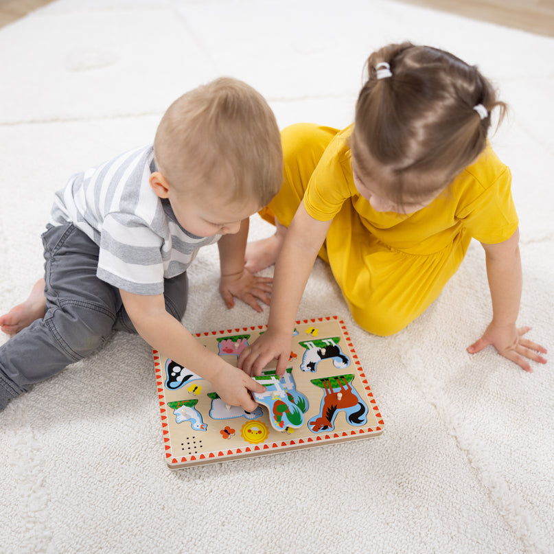 MELISSA & DOUG helidega pusle Farmi loomad