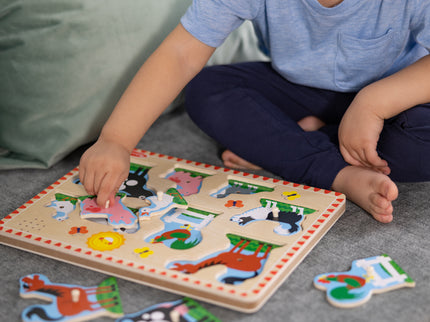 MELISSA & DOUG helidega pusle Farmi loomad
