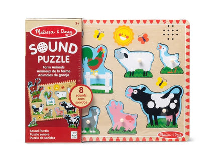 MELISSA & DOUG helidega pusle Farmi loomad