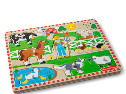MELISSA & DOUG helidega pusle "Old MacDonald´s Farm" inglise keeles