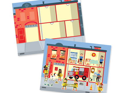 MELISSA & DOUG taaskasutatavad pehmed kleebised Minu linn