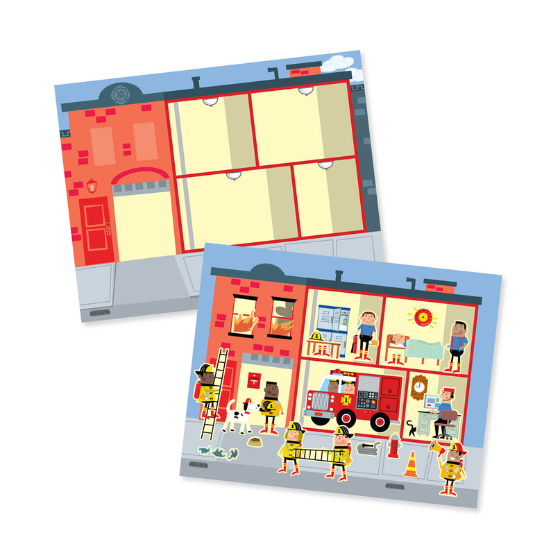 MELISSA & DOUG taaskasutatavad pehmed kleebised Minu linn