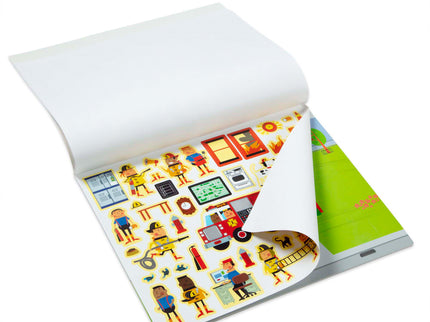 MELISSA & DOUG taaskasutatavad pehmed kleebised Minu linn