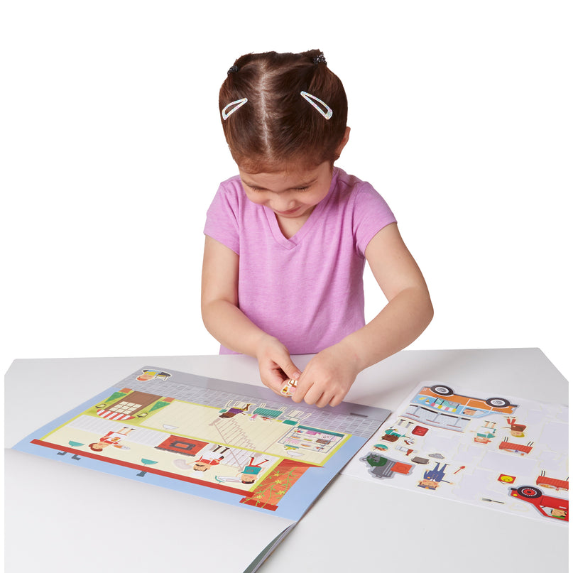 MELISSA & DOUG taaskasutatavad pehmed kleebised Minu linn