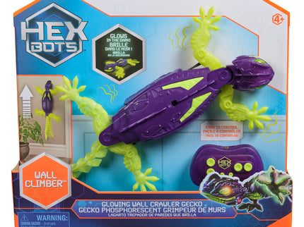 HEX BOTS interaktiivne mänguasi seinal roniv Gecko pimedas helendav