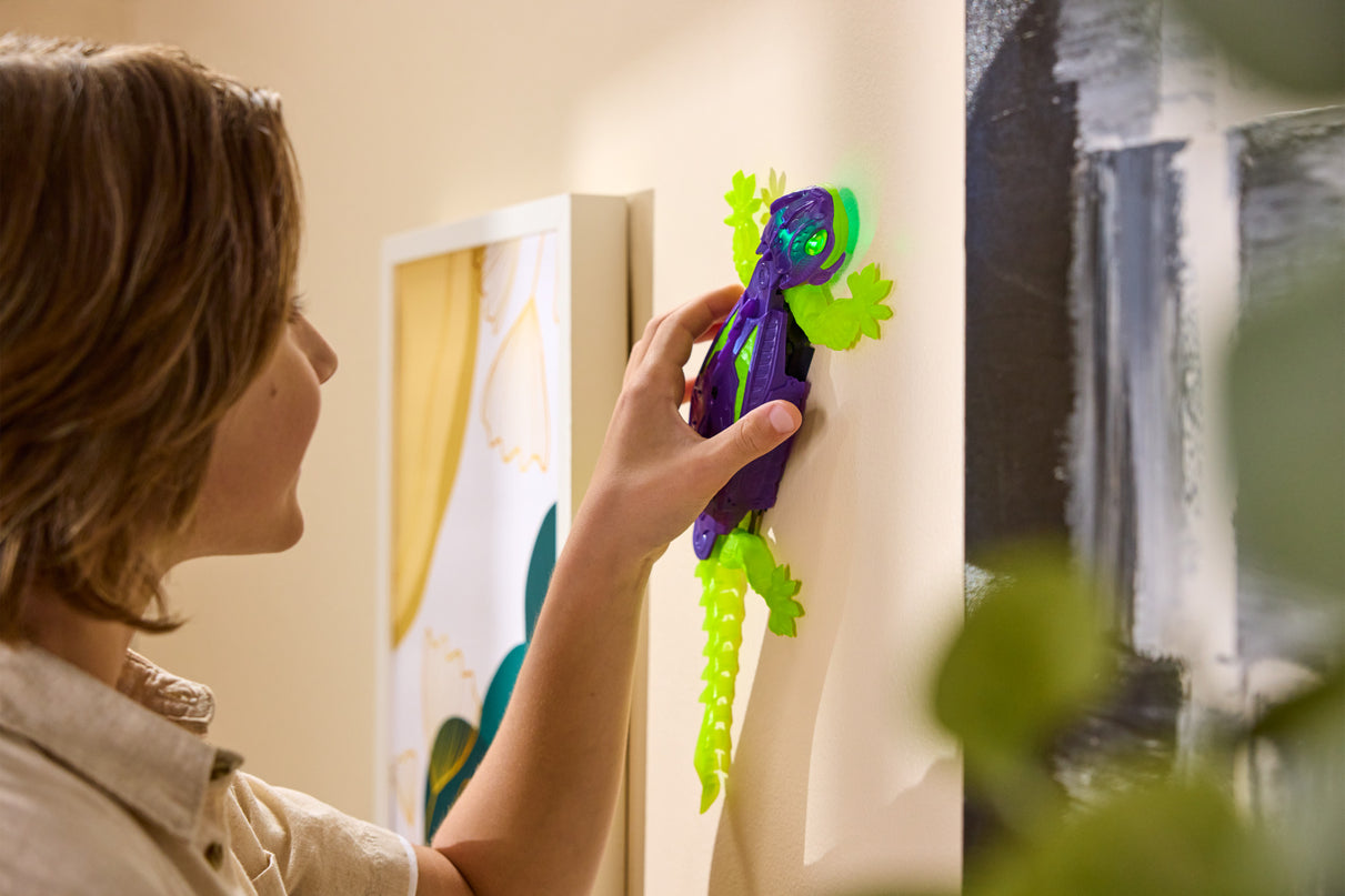 HEX BOTS interaktiivne mänguasi seinal roniv Gecko pimedas helendav