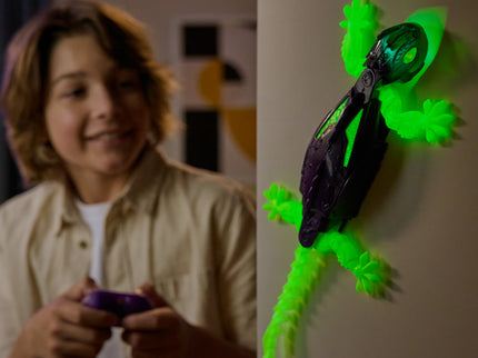 HEX BOTS interaktiivne mänguasi seinal roniv Gecko pimedas helendav