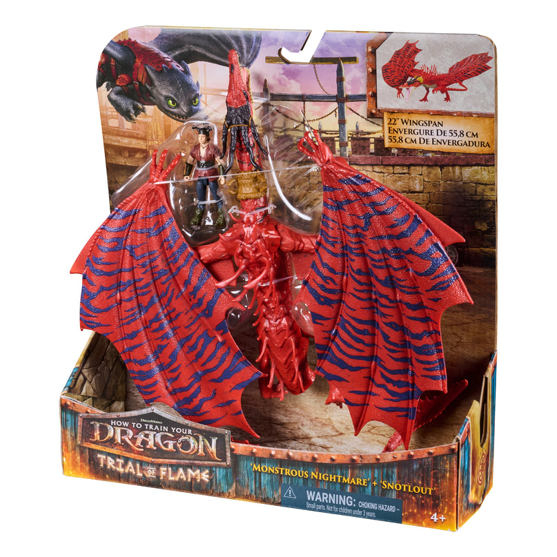 DRAGONS mängukomplekt  Dragon & Viking: Monstrous Nightmare & Snotlout