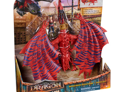 DRAGONS mängukomplekt  Dragon & Viking: Monstrous Nightmare & Snotlout