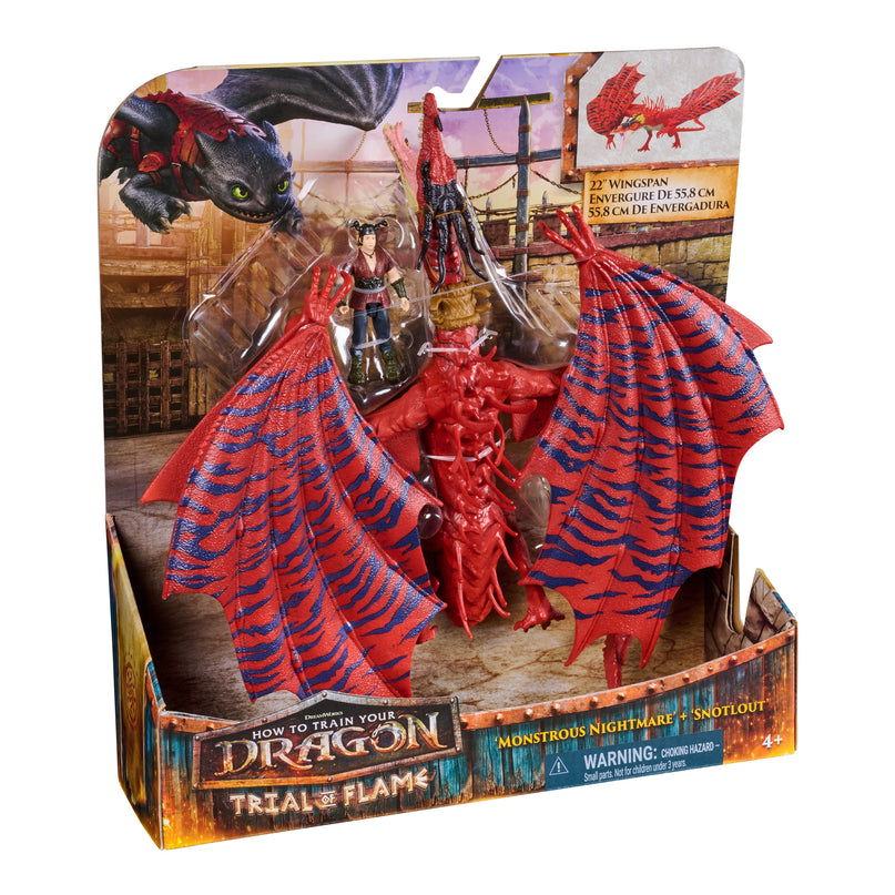 DRAGONS mängukomplekt  Dragon & Viking: Monstrous Nightmare & Snotlout