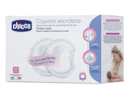 CHICCO Antibakteriaalsed rinnapadjad, 60 tk