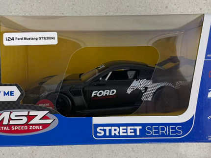 MSZ metallist mudelauto 2024 Ford Mustang GT3, skaala 1:24